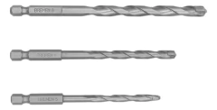 Set Juego 3 Mechas Broca Widia Hormigon 5 6 8mm Bremen 7685