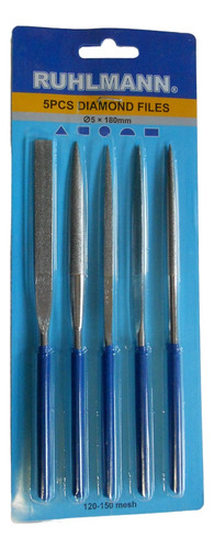 Set Juego 5 Limas Diamantadas 180mm 5 Pzs Ruhlmann Ru26503 - comprar online