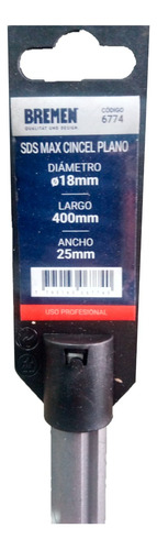 Cincel Plano Sds Max Bremen 400x25mm Rotomartillo 6774 en internet