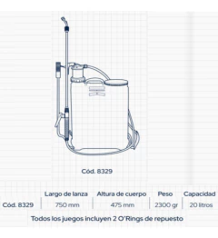 Pulverizador Fumigador Mochila Agro Manual Bremen 20l 8329