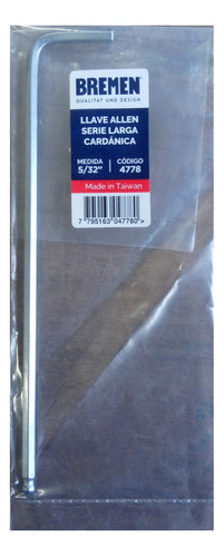 Llave Allen 5/32 Larga Cardanica Bremen 4778 en internet