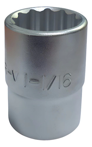 Tubo Bocallave Estriada 1-1/16 Encastre 3/4 Bremen 3799