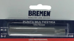 Punta Hexagonal Multiestria M8 Enc 10mm 75mm Bremen 5488 - comprar online