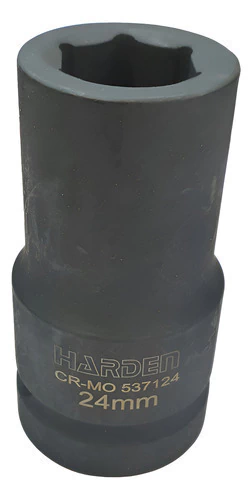 Tubo Bocallave Harden Alto Impacto 24mm Encastre 1 Pulgada Negro