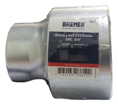 Tubo Bocallave Estriada 1-7/8 Encastre 3/4 Bremen 3812 - comprar online