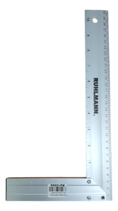 Escuadra De Aluminio 12'' Carpintero Ruhlmann Ru15506