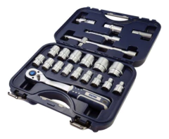 Set Llaves Tubo Crique Bremen 22pz Pulgadas Sae Enc 1/2 7941