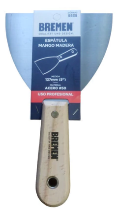 Espatula Albanil Bremen Mango Madera 5 Pulgadas 127mm 5535 - comprar online