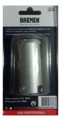 Mecha Broca Copa Tungsteno 33mm Ceramica Pared Bremen 3878 en internet