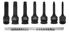 Juego Tubo Bocallave Torx Impacto 7pz T30 A T70 Bremen