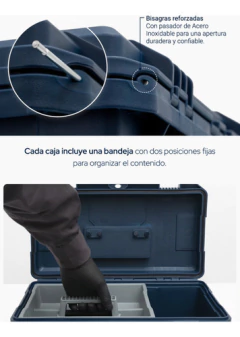 Set Caja Herramientas Bremen Reforzada Sellada 16-18-20 8333 - comprar online