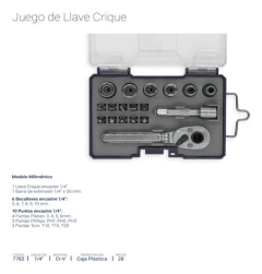 Mini Juego Bremen De Tubos Puntas Crique 18 Pzs Enc 1/4 7782 - comprar online