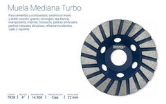 Disco Muela Mediana Turbo 4 Pulgadas Bremen 7928 - comprar online