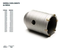 Sierra De Copa 85mm Diente De Widia Pared M22 Bremen 4293 - Herramientas Dali