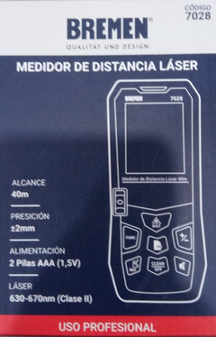 Telemetro Medidor De Distancia Laser Bremen 40 Mts 7028 en internet