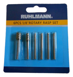 Set 6 Limas Rotativas Eje 1/8 Dremel 32mm Plastico Madera en internet