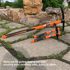 Pico Punta Y Pala Acero 90cm 1,5kg Mango Fibra Vidrio Harden - Herramientas Dali