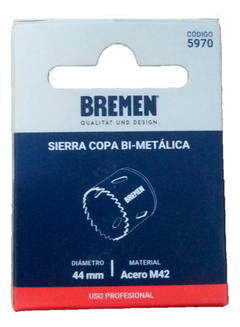 Mecha Sierra Copa Bi-metalica Bremen 5970 44mm - comprar online