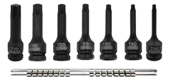 Juego Tubo Bocallave Torx Impacto 7pz T30 A T70 Bremen