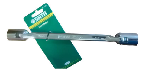 Llave Poligonal Pipa Estriada Articulada 18-19mm Sata Cr-v