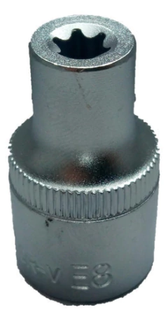 Tubo Tubo Torx Hembra E8 Encastre 1/2 Bremen 4017