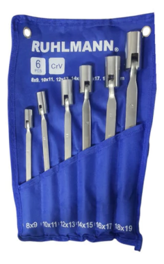 Set Juego 6 Llaves Pipa Articuladas Ruhlmann 8mm A 19mm en internet