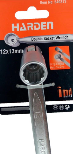Llave Pipa Articulada Doble Boca Harden 12mm/13mm 540313 en internet