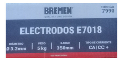 Electrodo Verde E7018 3.2mm X5kg Soldadura 350mm Bremen 7990 - comprar online