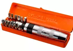 Destornillador Imp. Estuche Kit Puntas 14 Pzas Harden 550641