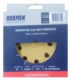 Disco Lija 5 125mm G320 X20 Roto Orbital Abrojo Bremen 7610 - Herramientas Dali