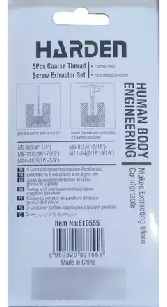 Extractor De Tornillos Rotos 5pzas Harden Profesional 54099 en internet