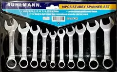 Juego 10 Llaves Combinadas Cortas 10 A 19mm Ruhlmann Ru5550