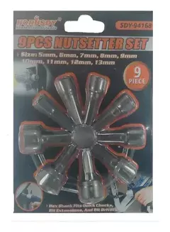Juego Boquillas Atornillador Tubo Hexagonal 5 A 13mm X9p