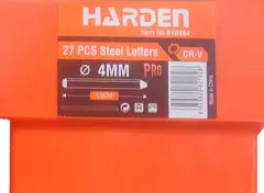 Juego Cuños Marcar Golpe Letras 4mm X27p Harden Profesional en internet