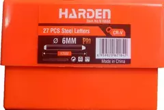 Juego Cuños Marcar Golpe Letras 6mm X27p Harden Profesional - Herramientas Dali