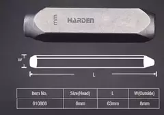 Juego Cuños Marcar Golpe Letras 6mm X27p Harden Profesional - tienda online