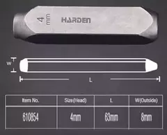 Imagen de Juego Cuños Numeros De Marcar Golpe 4mm X9 Piezas Harden