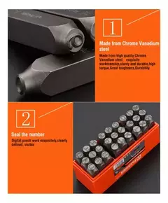 Juego Cuños Letras Marcar Golpe 10mm 27 Piezas Harden 610869 - Herramientas Dali