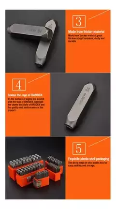 Juego Cuños Letras Marcar Golpe 10mm 27 Piezas Harden 610869 - tienda online