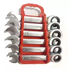 Juego Llaves Combinada Corta Con Crique 6 Piezas Ruhlmann - comprar online