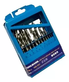 Juego Mechas Acero Rapido 19 Pcs C/ Estuche Rulhmann Ru51300