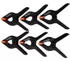 Juego Pinzas Broche Abrazadera Resorte 100mm Harden 54486