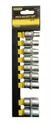 Juego Tubos Torx Hembra 9 Piezas E10-e24 Davidson Da3454