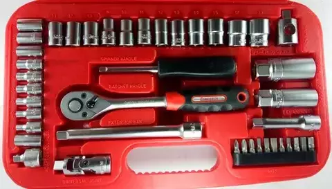 Juego Tubos Y Puntas Eurotech 42 De Pzs 3/8 Y 1/4 C/ Adap.