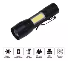 Linterna Aluminio Led Recargable Usb 110 Lum Harden 660713 - comprar online