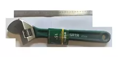 Llave Ajustable (francesa) Cromada 15 PuLG Sata Antidesliza.