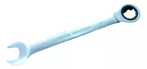 Llave Combinada Con Crique Cr-v Larga 19mm Ru5311