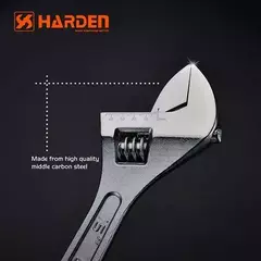 Llave Francesa 8'' Ajustable Fosfatizada Harden Profesional - comprar online