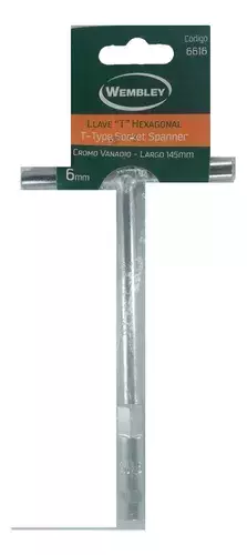 Llave Hexagonal T Corta Wembley 6mm X 145mm 6616