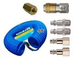 Manguera Espiralada Para Compresor 15 M X 1/4 Completa - comprar online